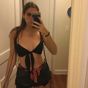 Princess polly tie top with hanging strings